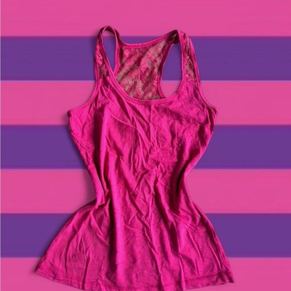 Suzy Shier Tops - Suzy Shier Hot Pink Racerback Tank